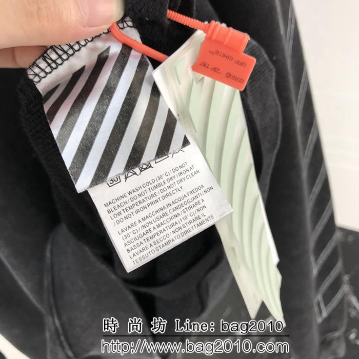 OFF-white18秋冬新款 做舊3D素描 純棉衛衣 男女同款 ydi1317